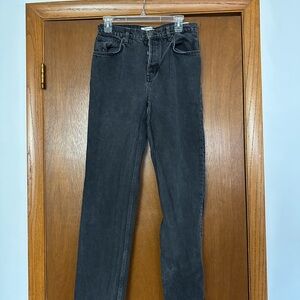 Reformation Women’s Dark Gray Straight Jeans